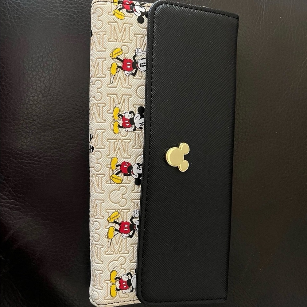 Disney Mickey Mouse Black, Red, Yellow Wallet